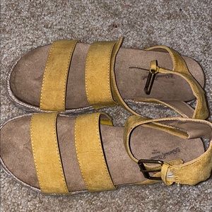 Yellow sandals